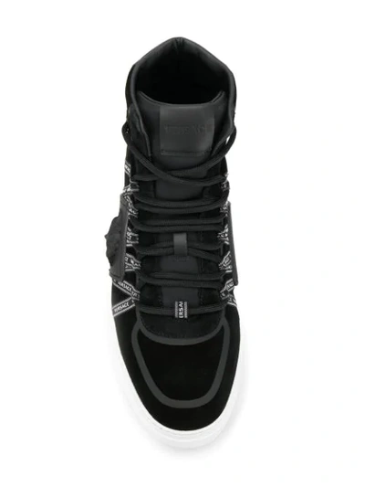 Shop Versace Medusa High-top Sneakers In Black