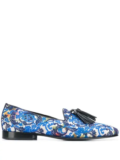 Shop Leqarant Liberty Loafers In Blue
