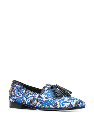 Shop Leqarant Liberty Loafers In Blue