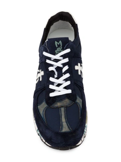 Shop White Premiata Hi-top Sneakers - Black