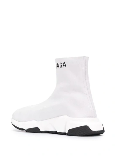 Shop Balenciaga Speed Sneakers In Grey