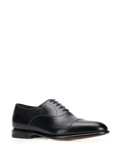 Shop Santoni Lace-up Oxford Shoes In Black