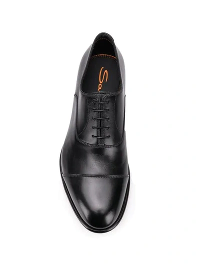 Shop Santoni Lace-up Oxford Shoes In Black