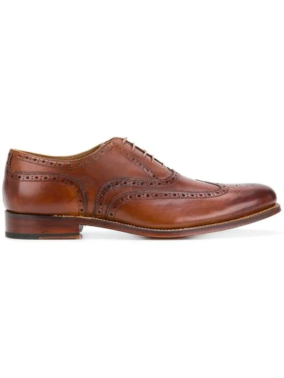 Shop Grenson Dylan Brogues In Brown