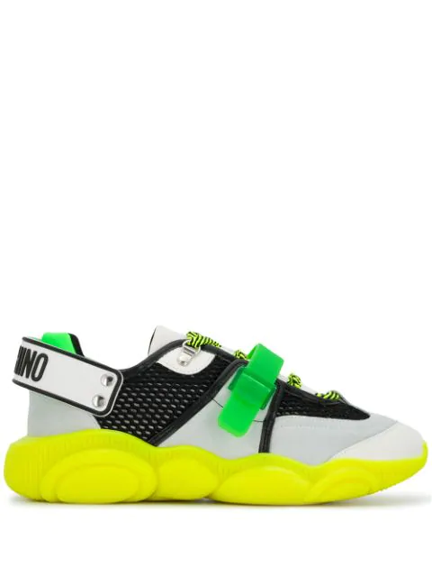 fluo teddy shoes sneakers