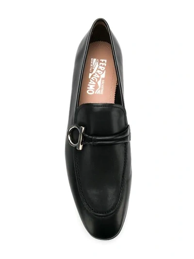 Shop Ferragamo America Loafers In Black