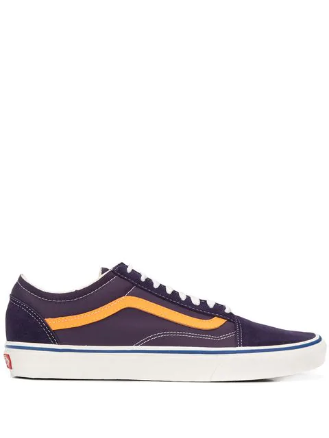 purple and yellow vans