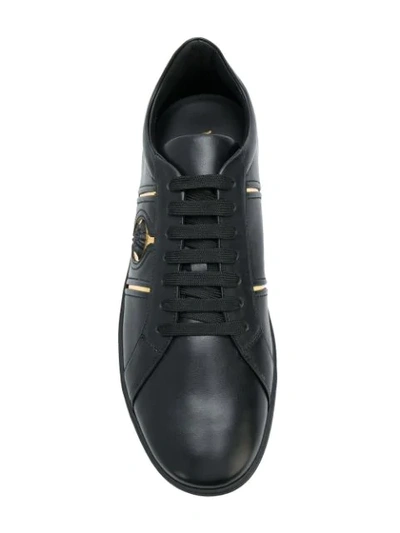 Shop Versace Medusa Lace-up Sneakers In D41on