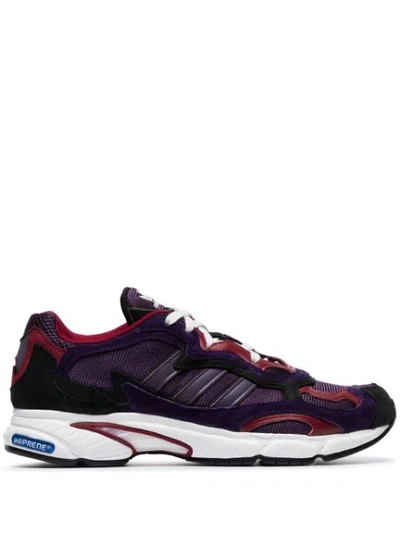 Shop Adidas Originals Purple Temper Run Subtle 90s Leather And Suede Low-top Sneakers