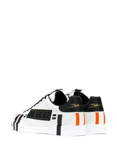 Shop Dolce & Gabbana Portofino Sneakers In White