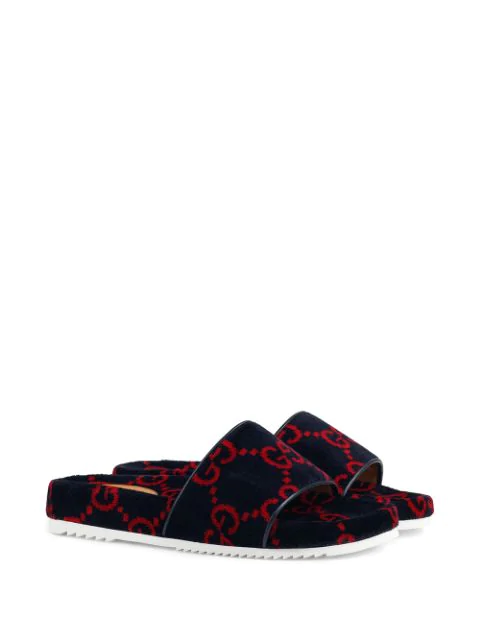 gucci slides blue and red