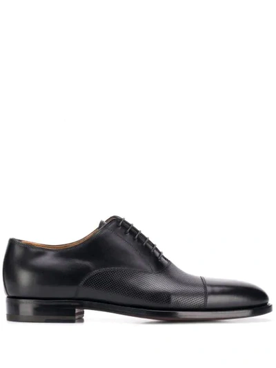 Shop Kiton Classic Oxford Shoes - Black