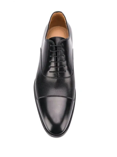 Shop Kiton Classic Oxford Shoes - Black