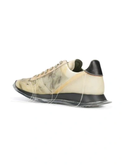 Shop Rick Owens Vintage Runner Sneakers In Neutrals