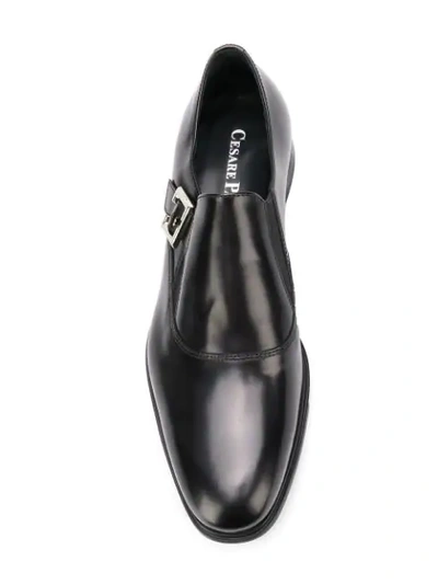 Shop Cesare Paciotti Classic Monk Shoes In Black