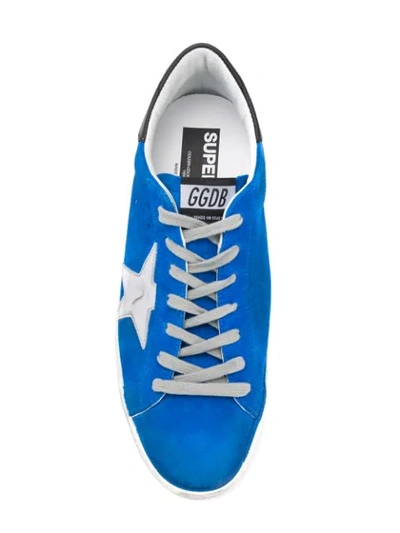 Shop Golden Goose Superstar Sneakers In Blue