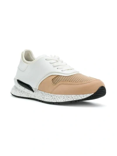 Shop Vfts Colour Block Sneakers In White