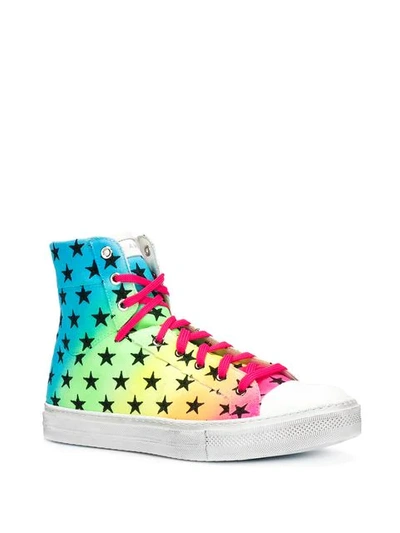 Shop Amiri Sneakers Mit Stern-print In Rainbow