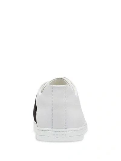 Shop Fendi Low-top Slip-on Sneakers In White