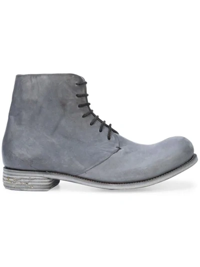 Shop A Diciannoveventitre Distressed Boots In Grey