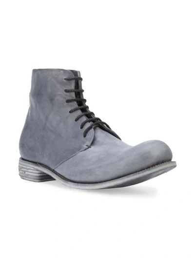 Shop A Diciannoveventitre Distressed Boots In Grey