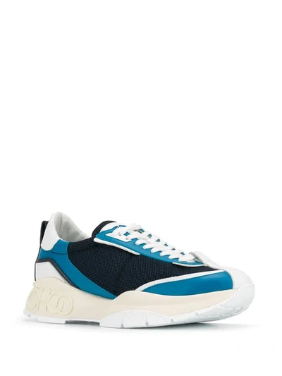 Shop Jimmy Choo Raine Low-top Sneakers In Blue