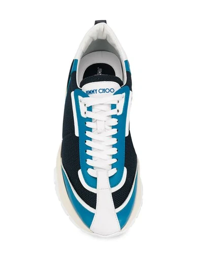 Shop Jimmy Choo Raine Low-top Sneakers In Blue