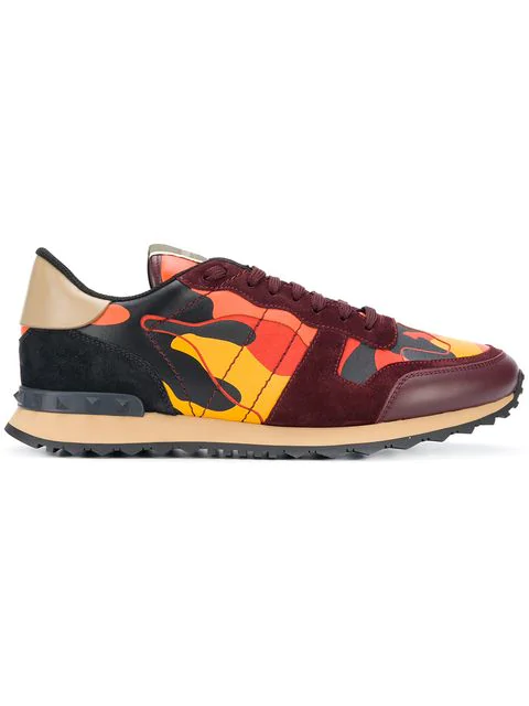 valentino trainers yellow camo