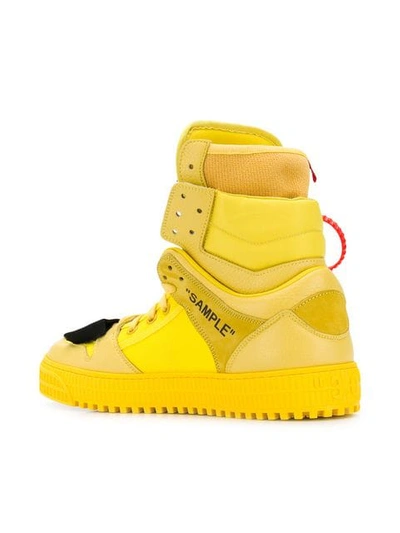 Shop Off-white Off-court High-top Sneakers In Yellow
