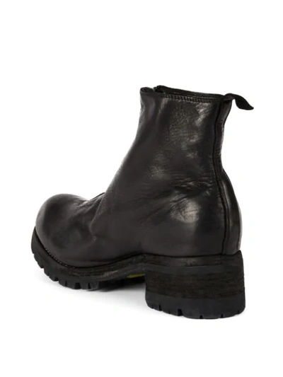 Shop Guidi Front Zipped Up Boots In Black