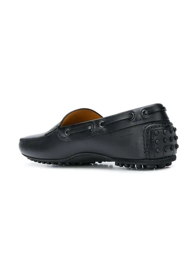 Shop Car Shoe Kud Ridged Sole Loafers In Black