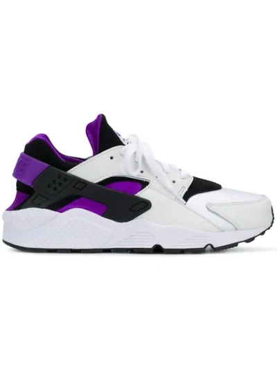 Shop Nike Air Huarache Run '91 Qs "purple Punch" Sneakers In White