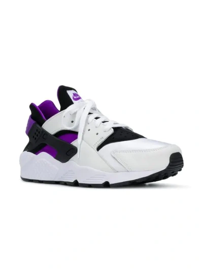 Shop Nike Air Huarache Run '91 Qs "purple Punch" Sneakers In White