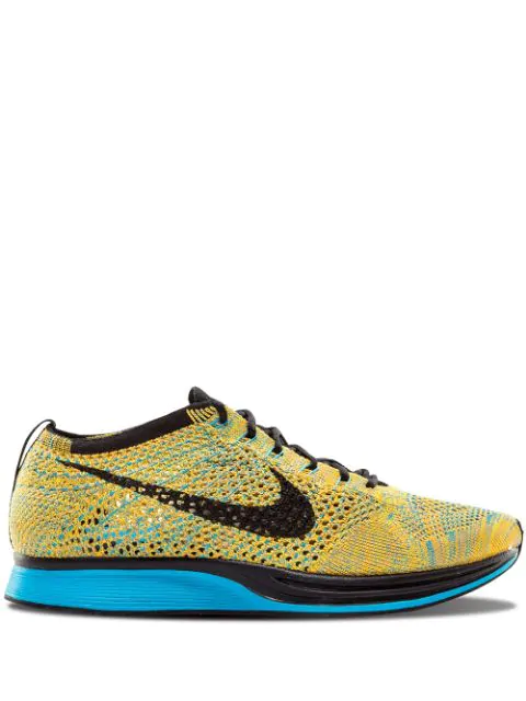 nike flyknit racer yellow