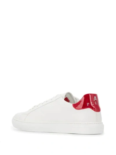 Shop Philipp Plein Statement Sneakers In White