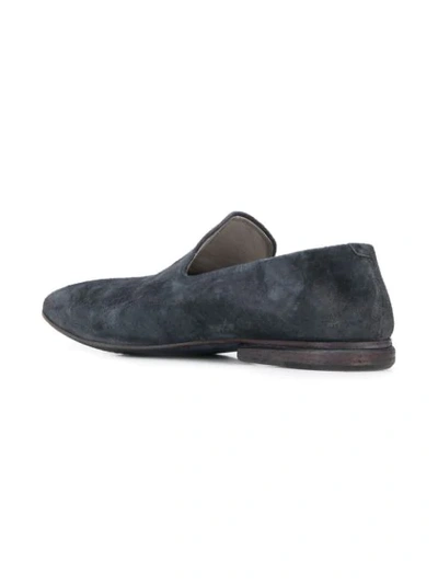 Shop Marsèll Suede Slippers In Blue