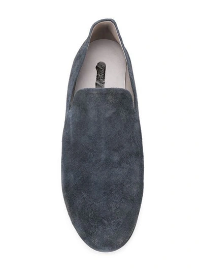Shop Marsèll Suede Slippers In Blue