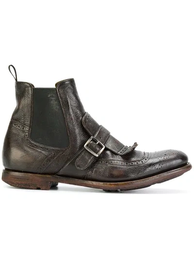 Shop Church's Shanghai 6 Leather Boots In Brown