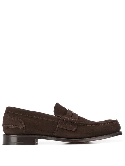 Church's Pembrey Suede Penny Loafer In Brown