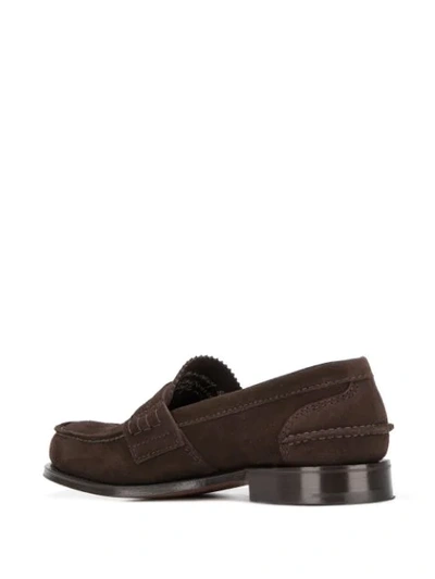 Church's Pembrey Suede Penny Loafer In Brown