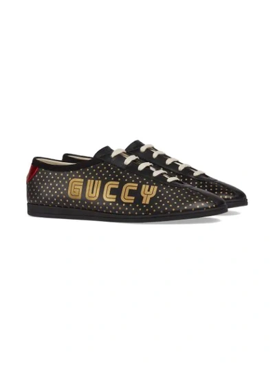 Shop Gucci Falacer Low-top Sneakers In Black