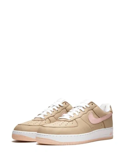 Nike Low-top Rubber Sole Sneakers With Contrast Stitching In Brown