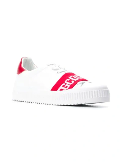 Shop Gcds Classic Low-top Sneakers In White
