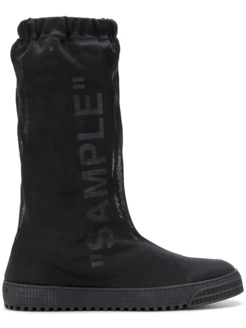 off white sample boots