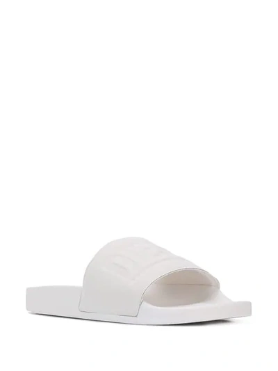 Shop Diesel Sa-valla Sliders In White