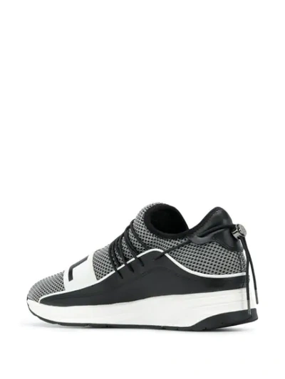 Shop Karl Lagerfeld Logo Strap Sneakers In Black