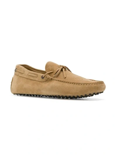 Shop Tod's Gomino Loafers In Neutrals