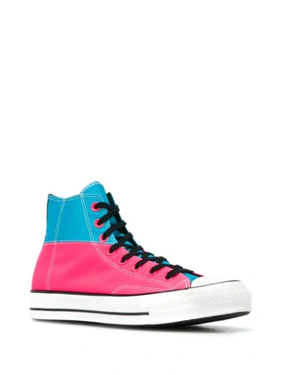 Shop Converse Two Tone Hi In Pink