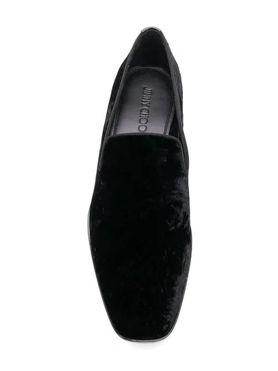 Shop Jimmy Choo Slip-on Loafers In Black