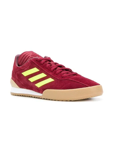 Shop Gosha Rubchinskiy X Adidas Side Stripe Sneakers In Red